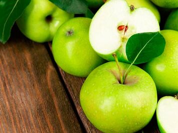 Apples for a day of fasting during an exacerbation of psoriasis